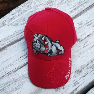Santo Red Bulldog Baseball Cap NWOT – One Size, Velcro Adjustable, Unisex